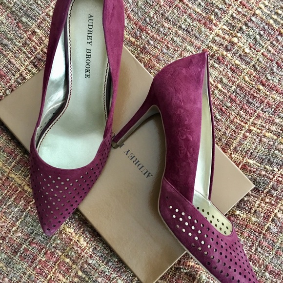 Audrey Brooke Shoes - Plum Audrey Brooke Pumps